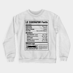 LE SSERAFIM Nutritional Facts 2 Crewneck Sweatshirt